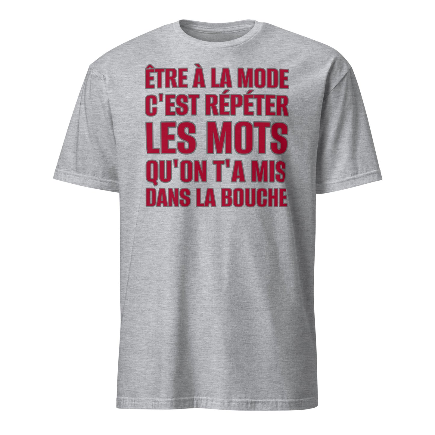 Être à la mode (rouge) - T-shirt (Homme)