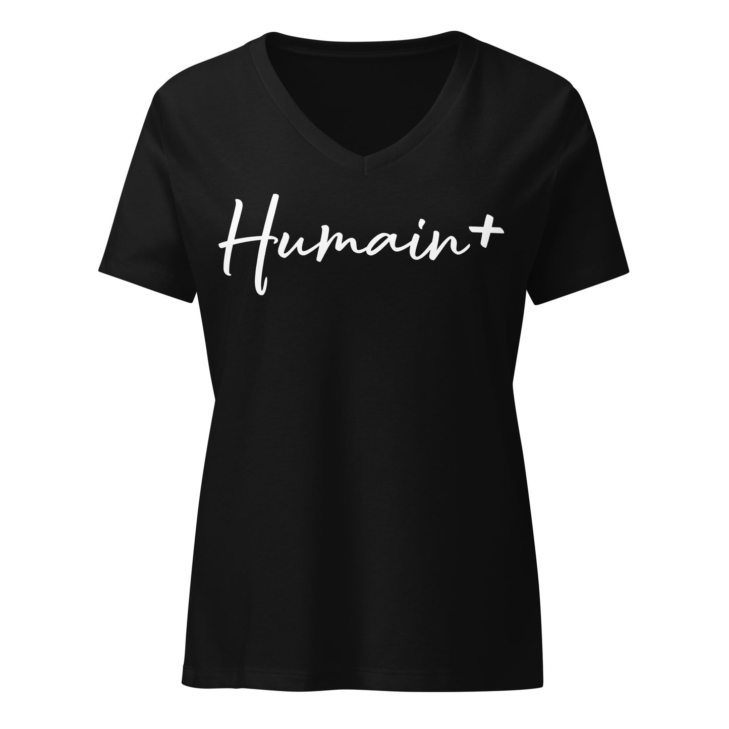 Humain + - T-Shirt col V (Femme)