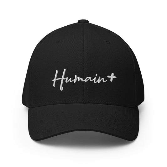 Humain + - Casquette (Logo blanc)