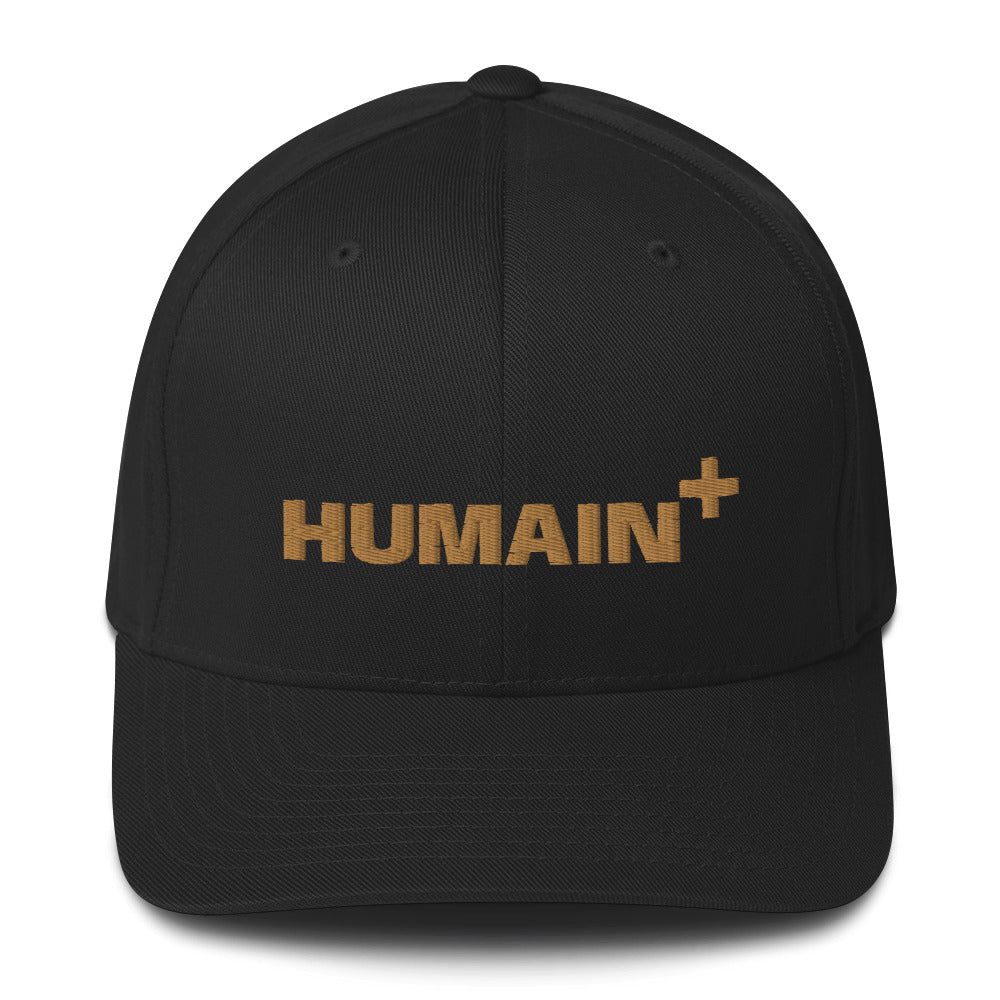 Humain+ - Casquette (Logo doré)