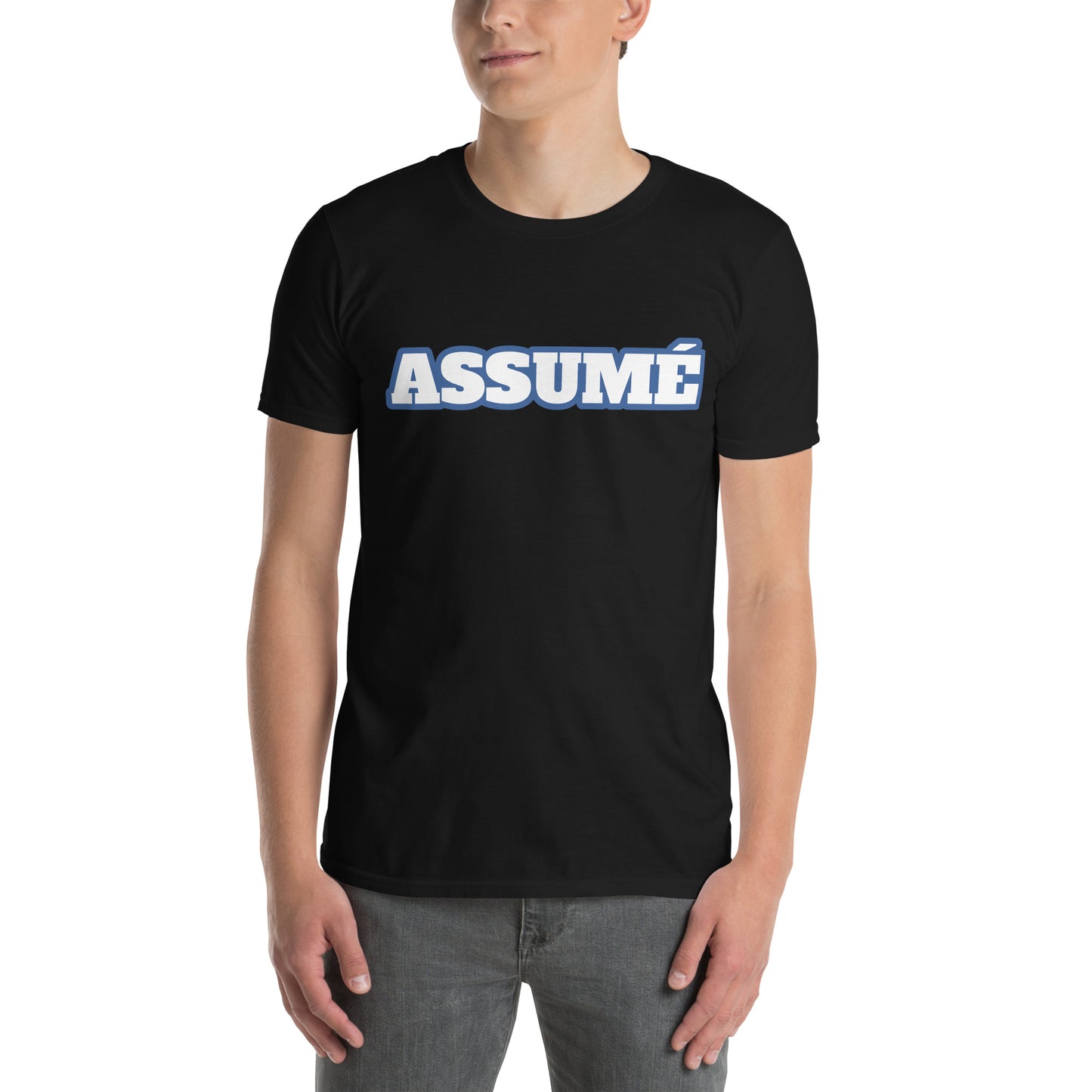 ASSUMÉ (bleu) - T-shirt (Homme)