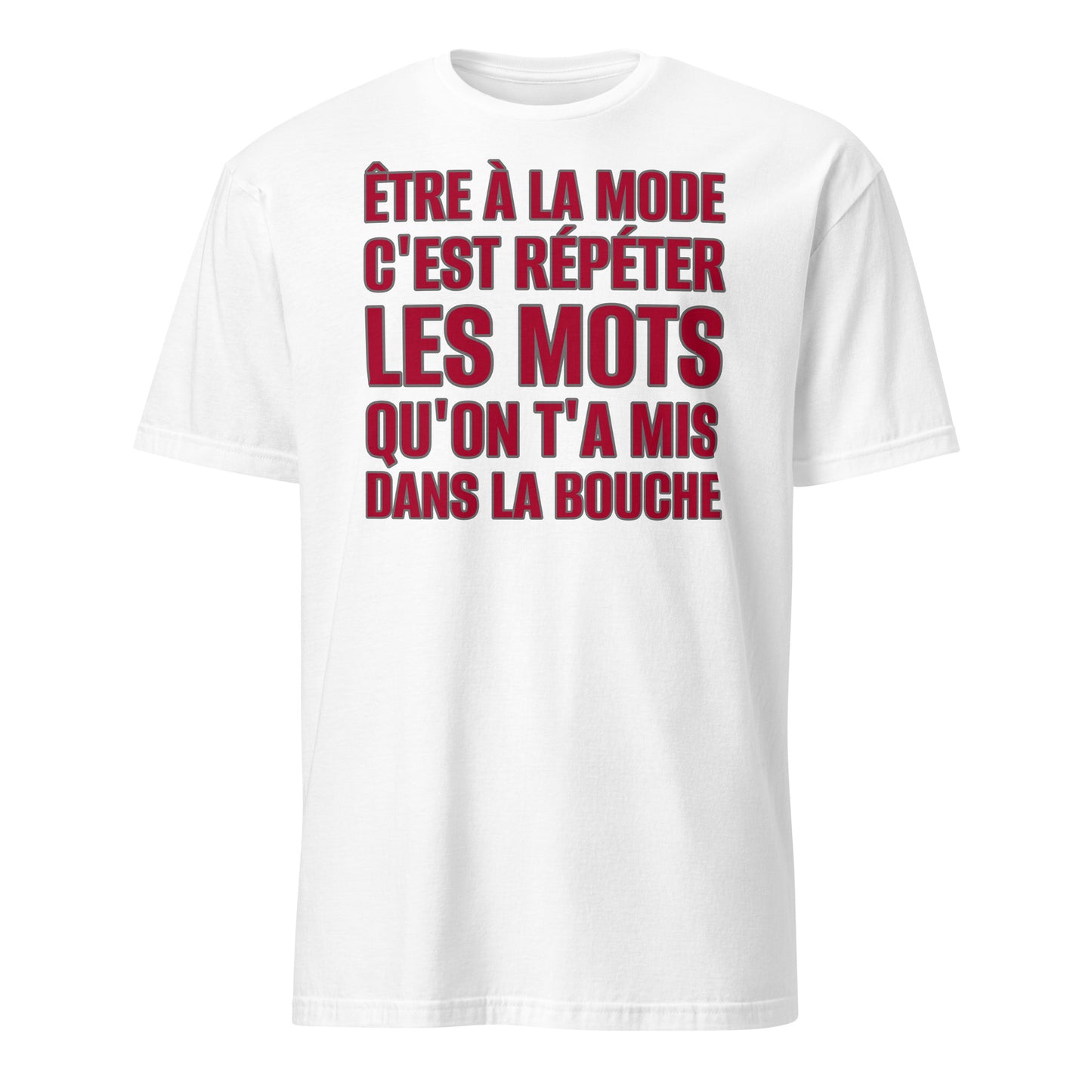 Être à la mode (rouge) - T-shirt (Homme)