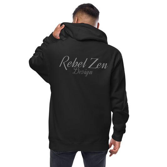 Rebel Zen Design - Sweat à capuche et fermeture éclair