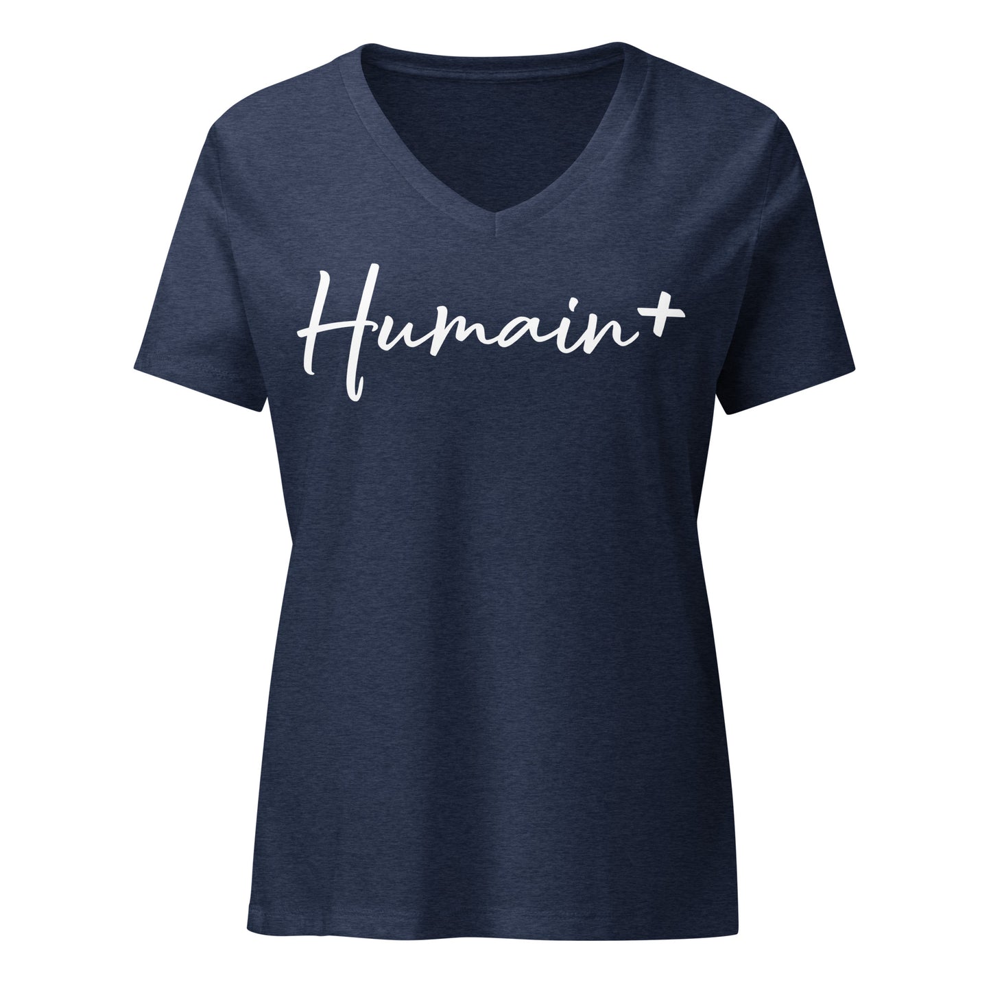 Humain + - T-Shirt col V (Femme)